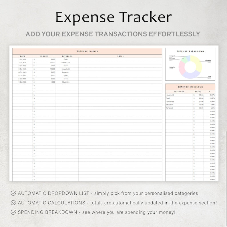 All-In-One Google Sheets Budget Planner + Smart Dashboard  Monthly, Weekly & Paycheck Budgeting — Savings, Bills, Expenses & Debt Tracking